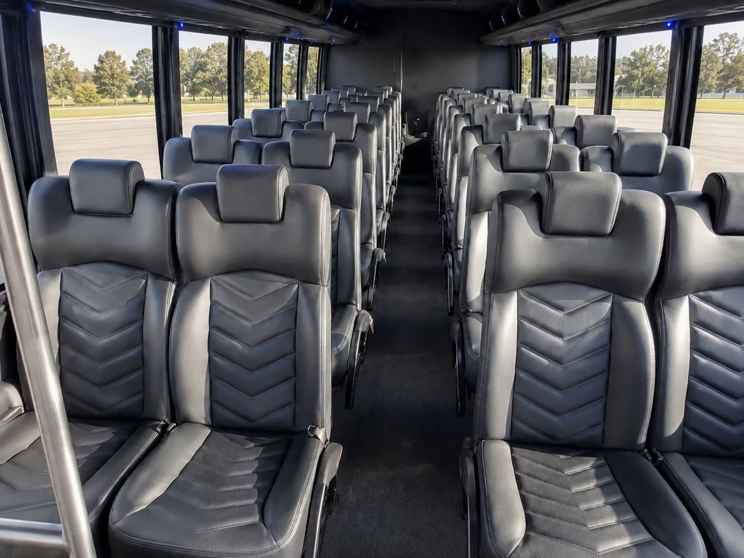 15 passenger minibus interior